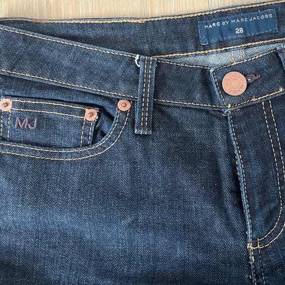 Marc Jacobs Chrissie 003 Low Rise Skinny Stretch Denim Jeans Sz 28 DarkBlue *P12 - Picture 6 of 8